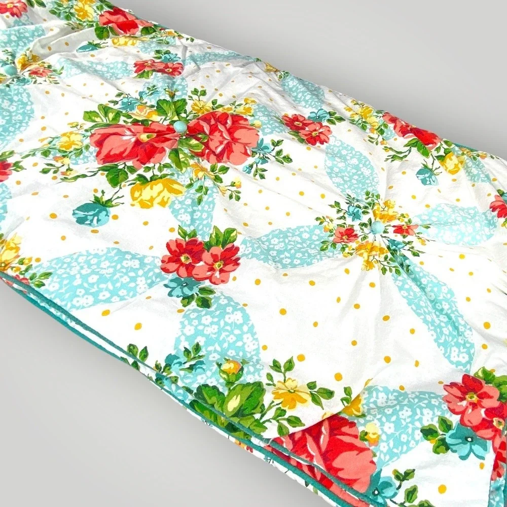 Pioneer Woman King Pillow Shams Floral Cottage Farmhouse Set 2 Boho‎ Decor